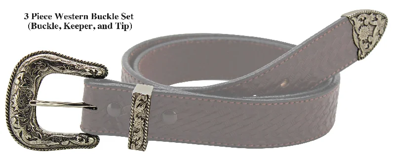 Western 3 Piece Buckle Set (1-1/2" Wide)