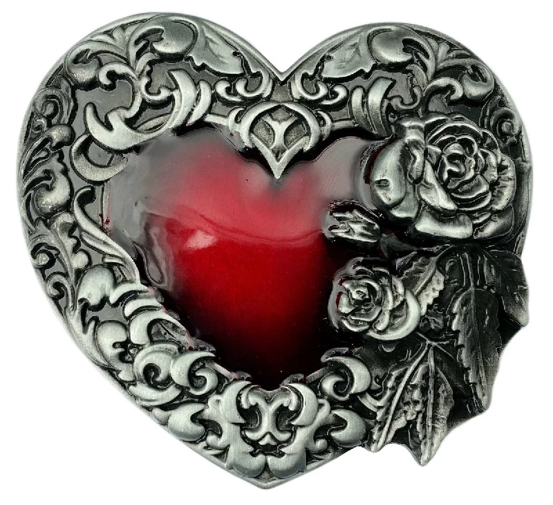 Western Heart Belt Buckle