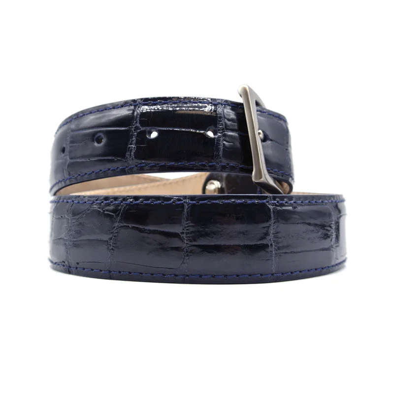 70-100-NVY ALLIGATOR Belt, Navy