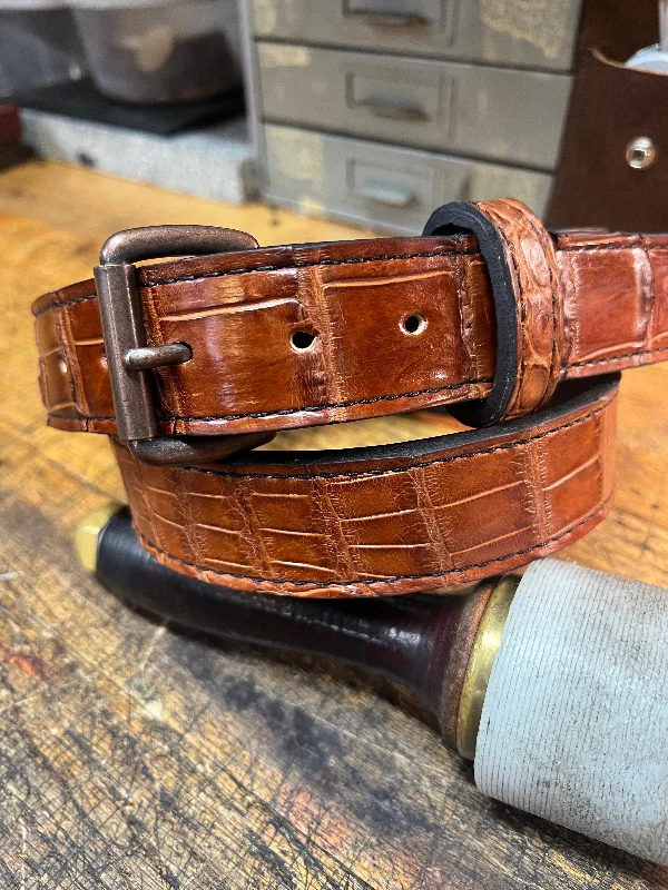 American Alligator Dress Belt