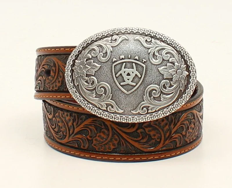 MF Western Ariat Boys Western Tooled Belt with Buckle Style A1300208