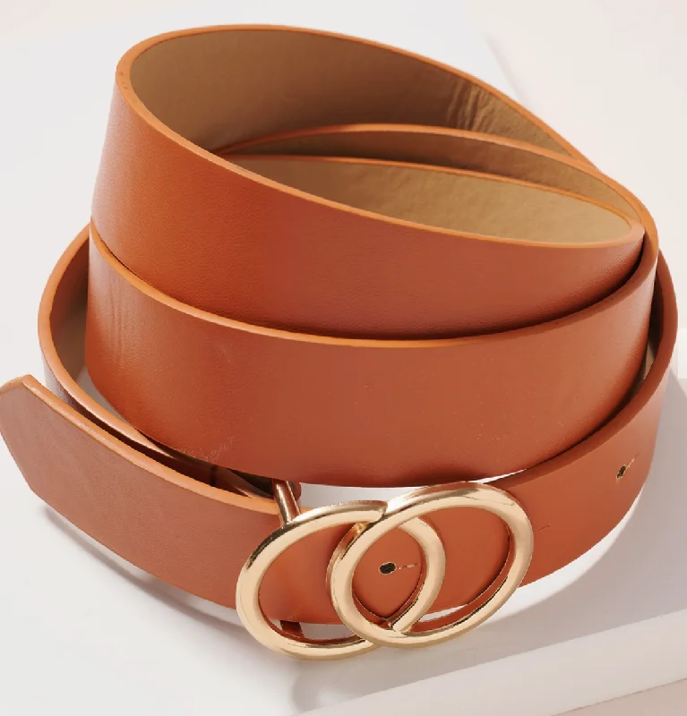 Ave Cognac Double CC Belt