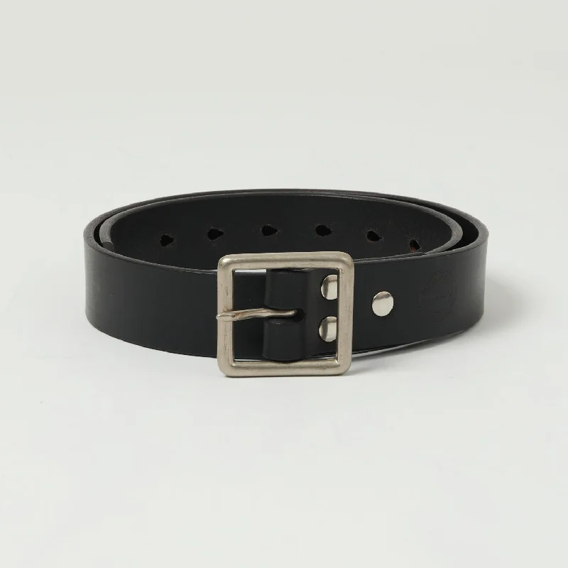 Barnes & Moore Bosun Belt - Black/Nickel