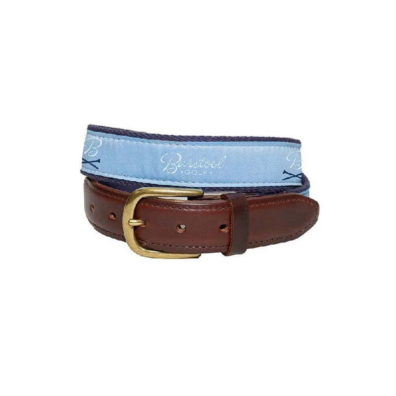 Barstool Golf Leather Ribbon Belt