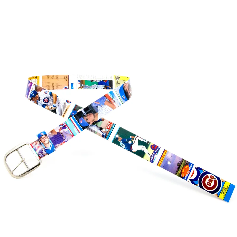 Chicago Cubs Junk Wax Baseball Card Belt