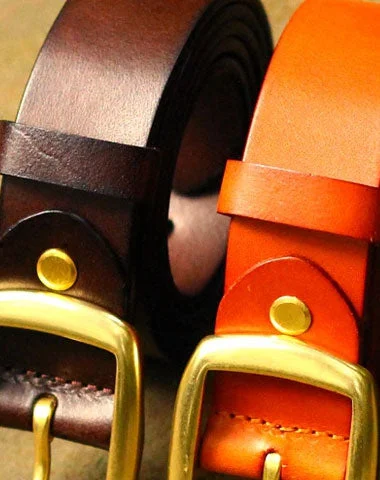 Genuine Leather Mens Leather Men Brown Black Belt for Men Cool Leather Belt