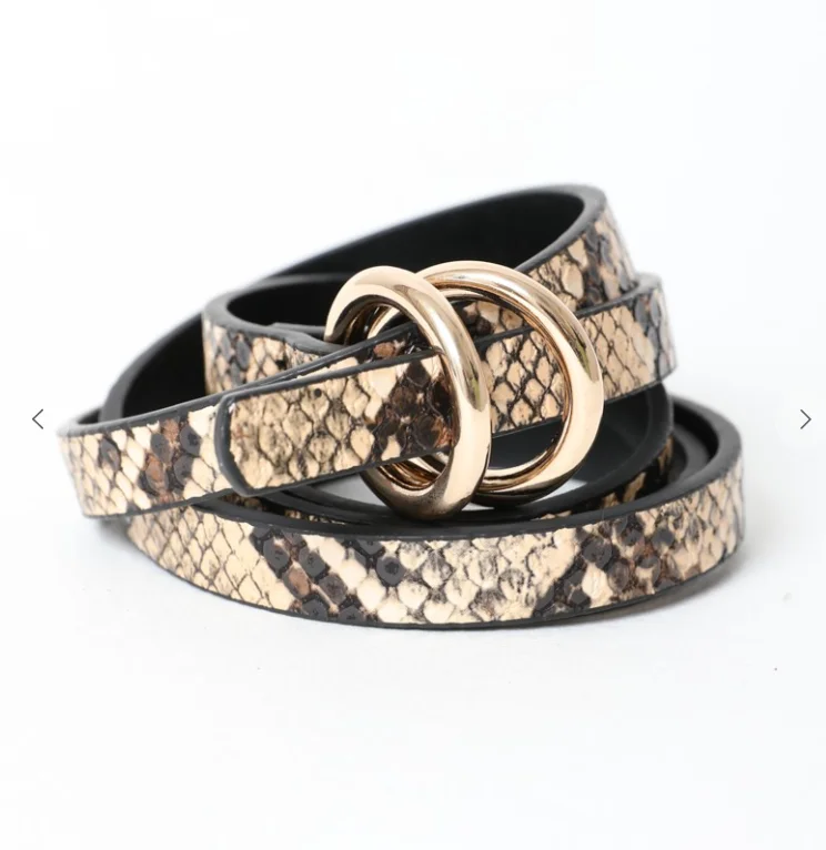 Double Skinny Snake Belt