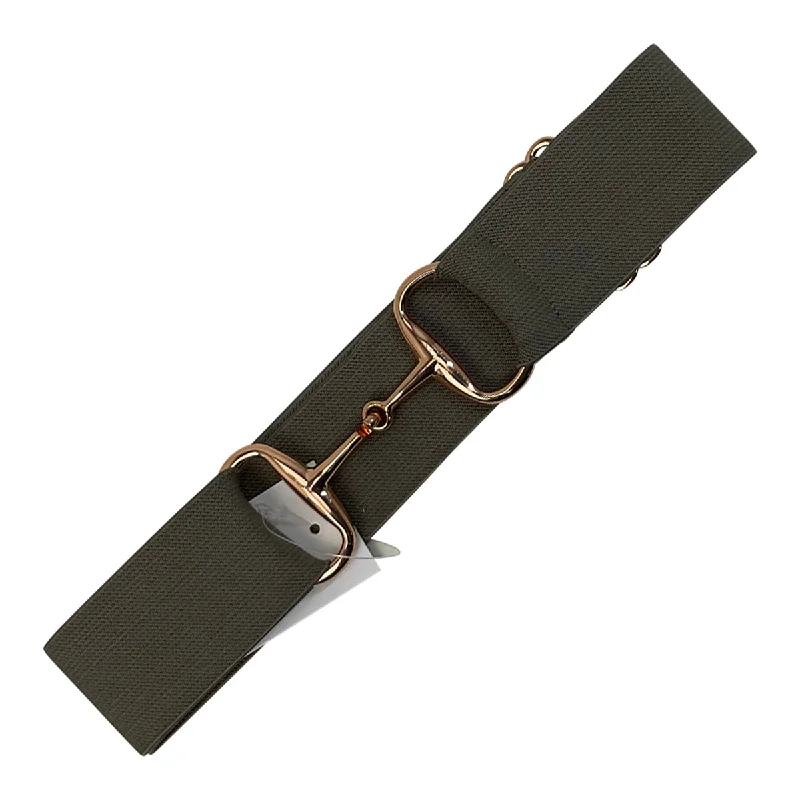 Ellany Equestrian Snaffle Stretch Belt in Grey - Adjustable