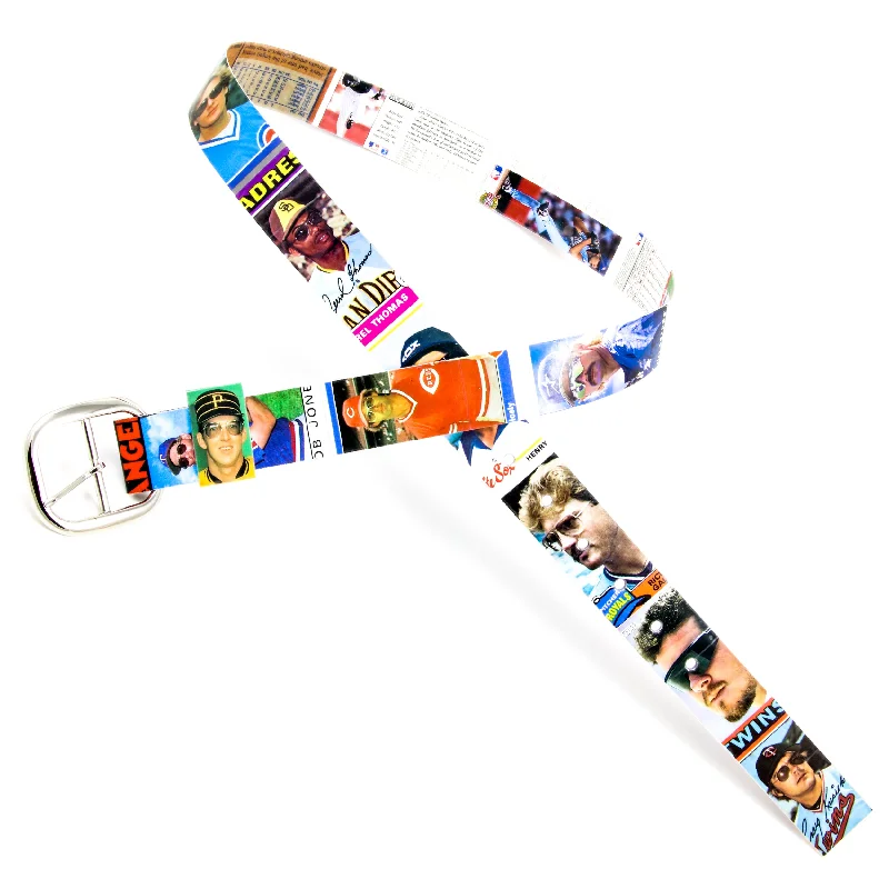 Funny Sunglasses Baseball Card Belt