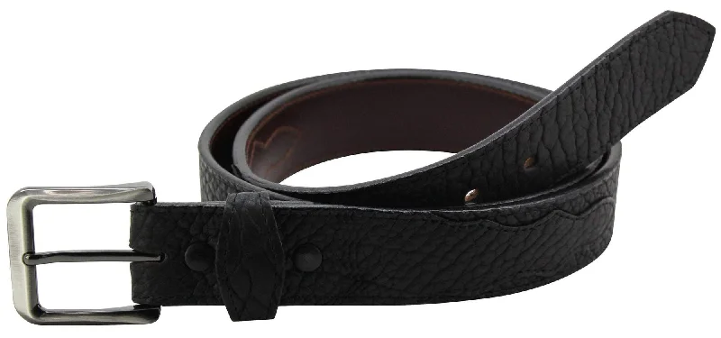 Gingerich Men's Brown Shrunken Bison Leather Belt Style 8245-14