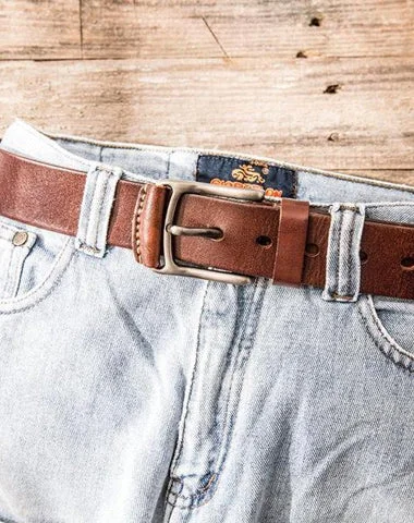 Handmade Cool Leather Mens Belt Leather Belt for Men