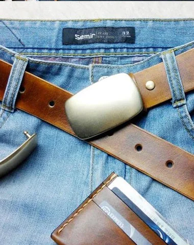 Handmade Vintage Leather Mens Belt Leather Belt for Men