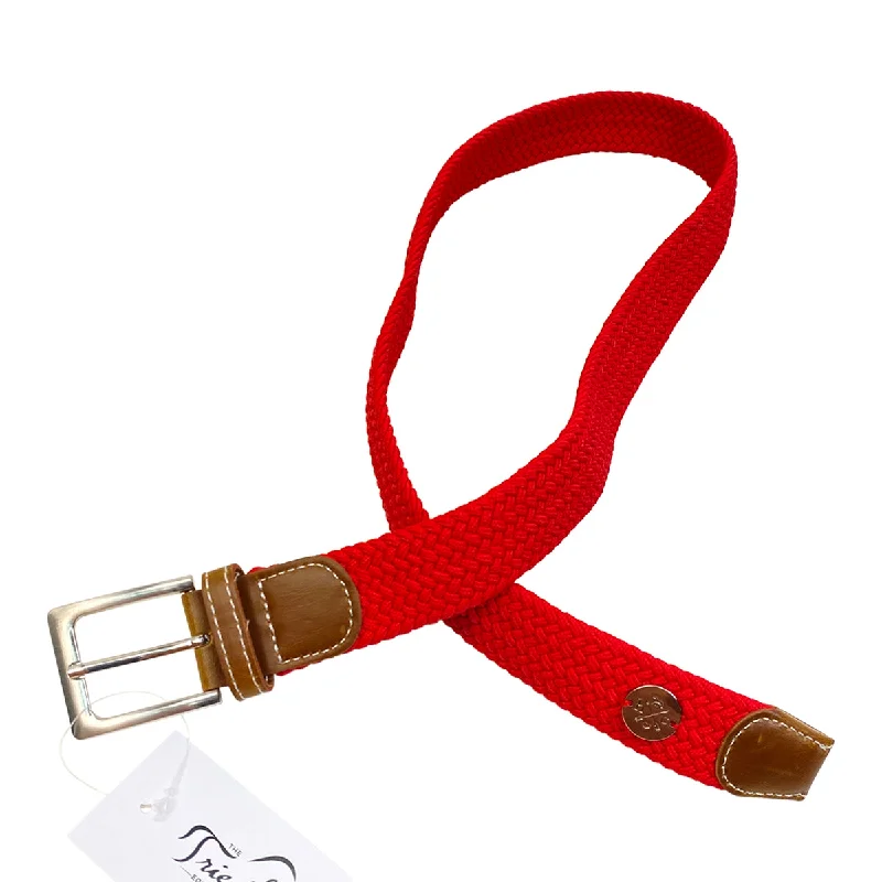 Hunt Club 'The Derby Belt' in Red - Petite (XXS-Medium)