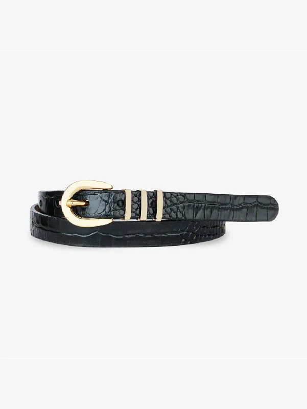 Taia Barcelona Belt - Black/Gold