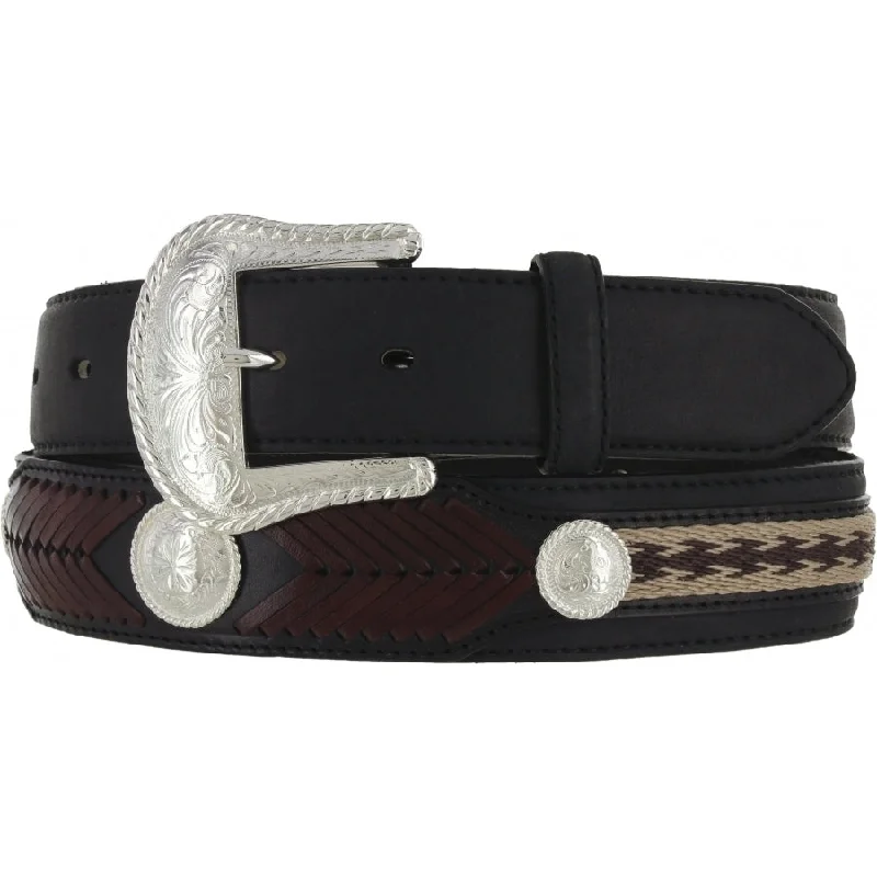 Leegin Mens Black Duke Center Belt Style 7233L