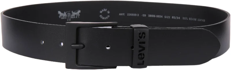 Levi's Ashland Metal Black Buckle Belt