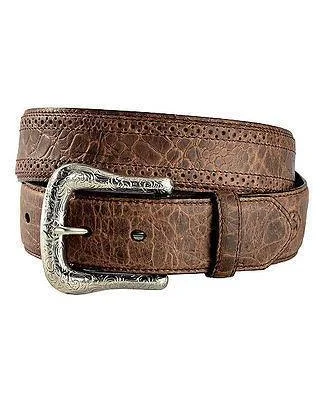 MF Western Ariat Mens Basic Performed Edge Western Leather Belt Style A10011717