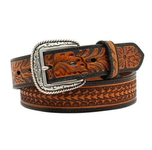 MF Western Ariat Mens Embossed Pattern Belt Style A1020867