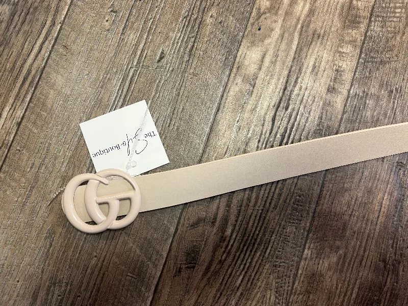 Matte Cream GG Belt