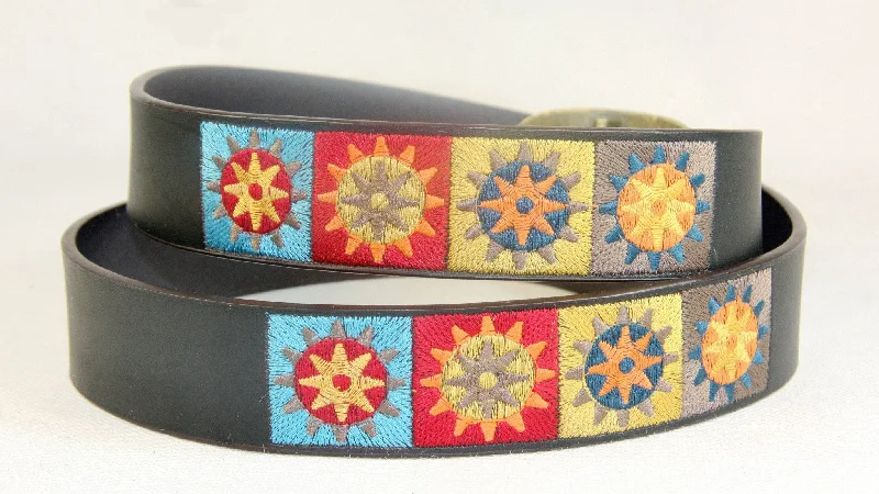 Women's Casual Embroidered Leather Belt Wholesale LA2044 1 dozen Per PACK