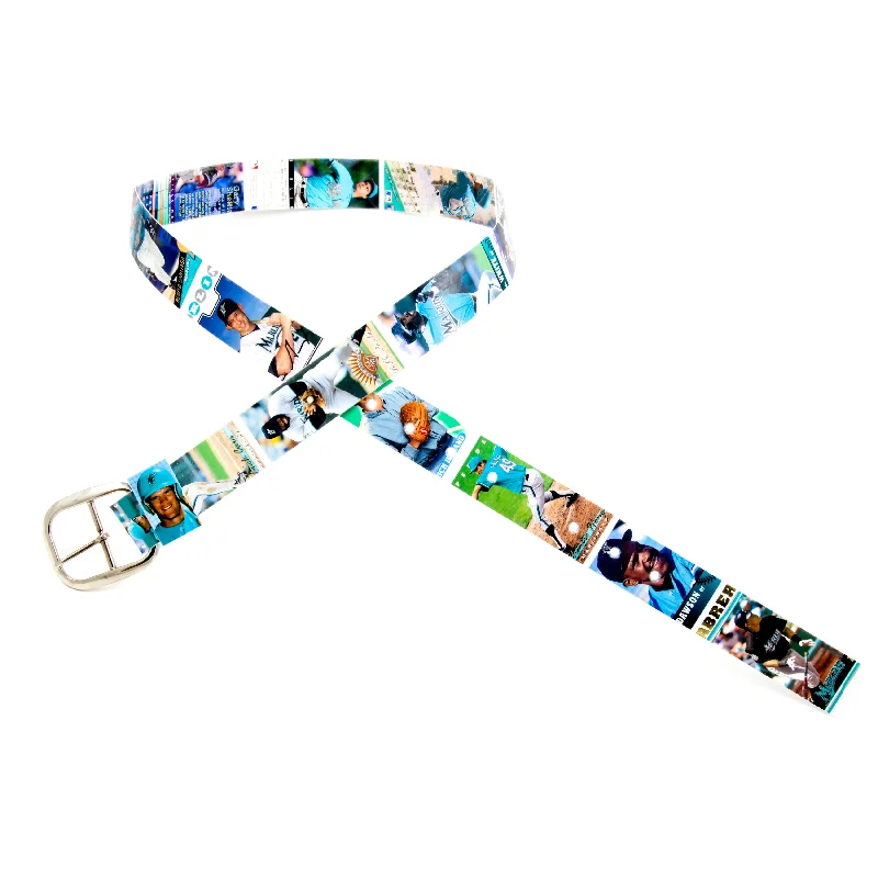 Miami Marlins Baseball Card Belt #4