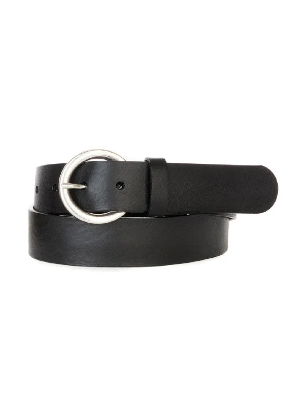 Milena Leather Belt - Black + Brandy