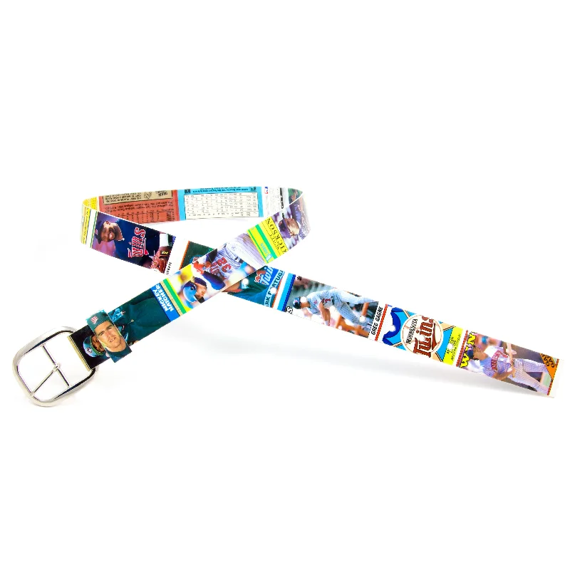 Minnesota Twins Junk Wax Baseball Card Belt