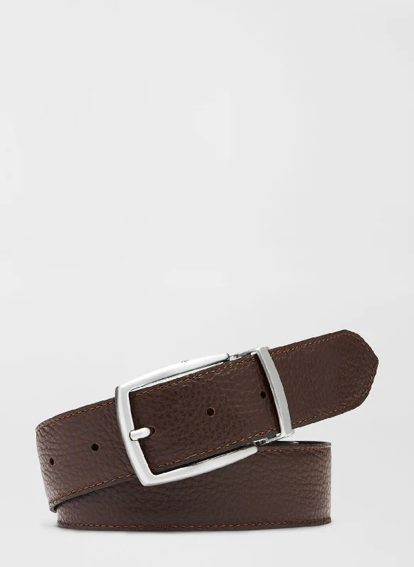 Peter Millar Reversible Leather Belt - Black/Brown*