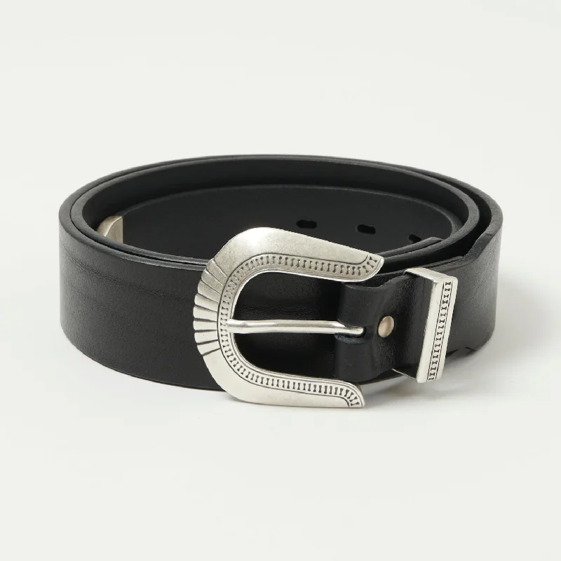 Shangri-La Heritage 'Rodeo' Leather Belt - Black