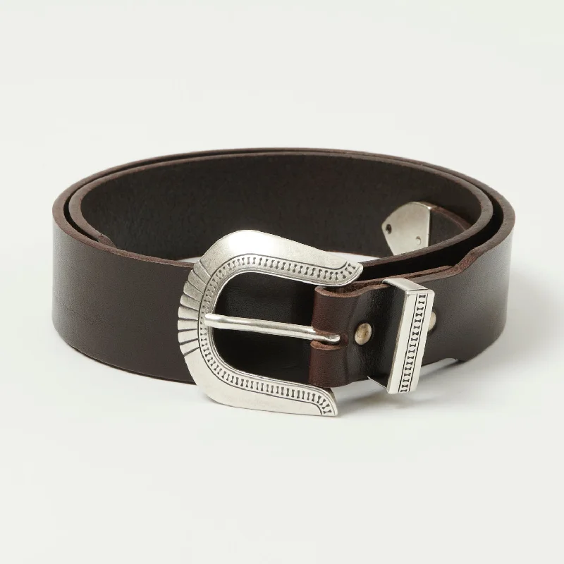 Shangri-La Heritage 'Rodeo' Leather Belt - Testa Di Moro Brown