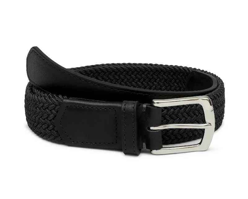 The Fischer Belt: Black - Black Leather