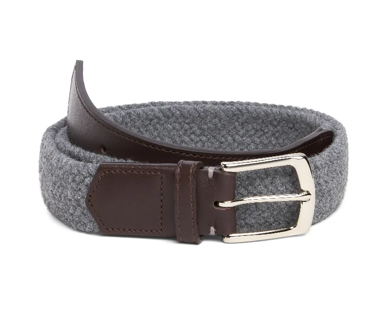 The Fischer Belt: Charcoal Wool