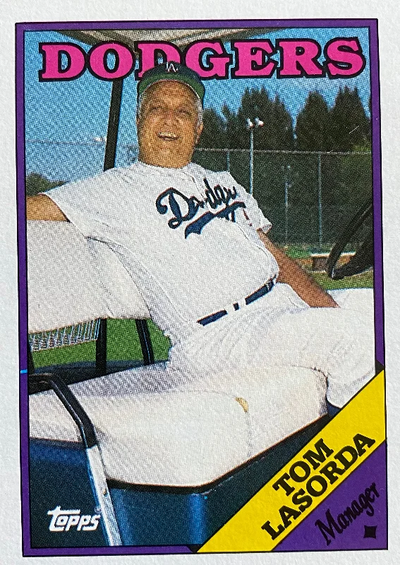 Tommy Lasorda Baseball Card Belts