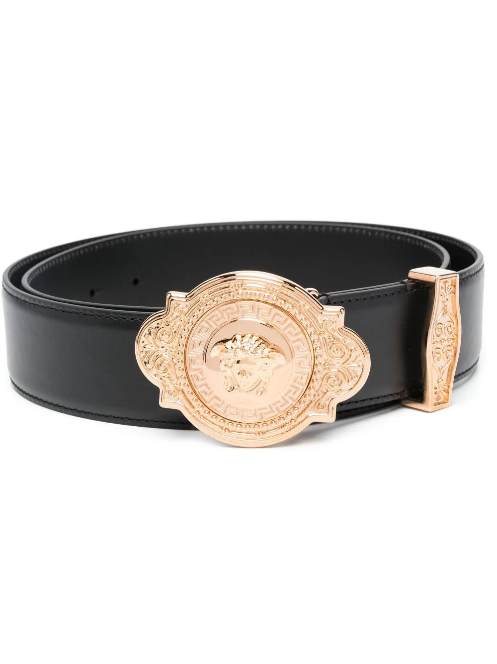 Versace Black Western Leather Belt