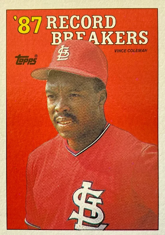 Vince Coleman Baseball Card Belts