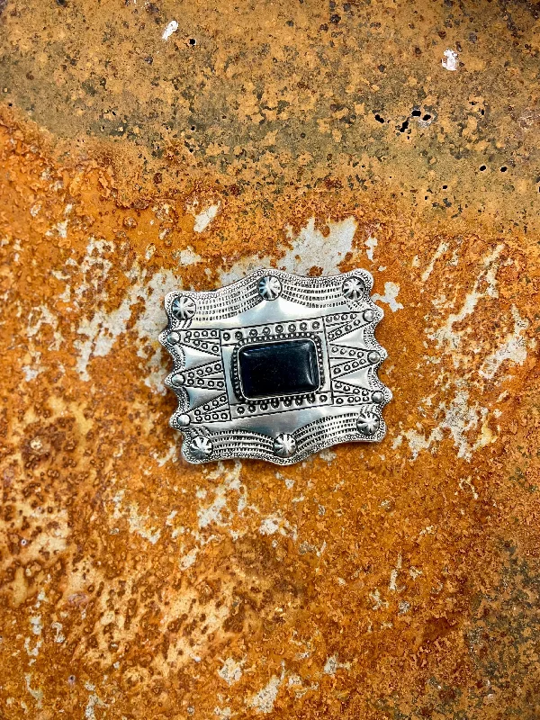 Western Storm Belt Buckle